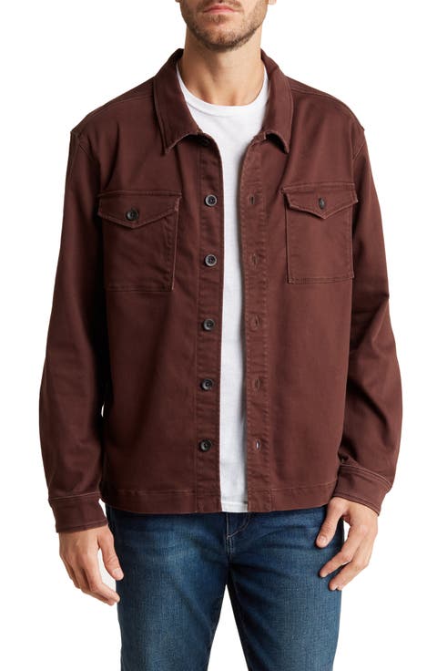 Lounge Twill Knit Shirt Jacket