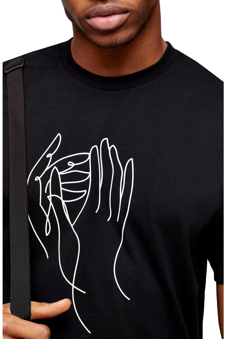 Hand Sketch Classic Graphic Tee, Alternate, color, BLACK