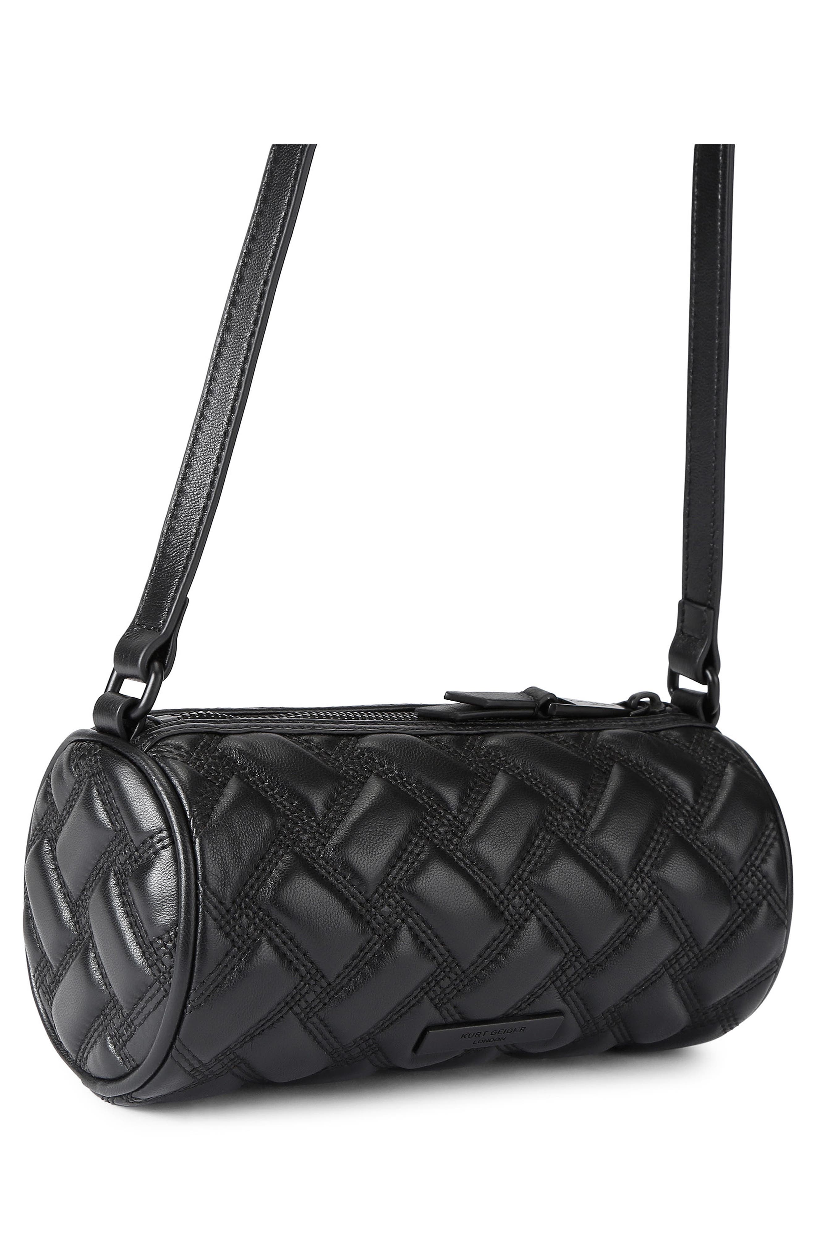 Kurt Geiger London Small Kensington Barrel Bag, Alternate, color, Black