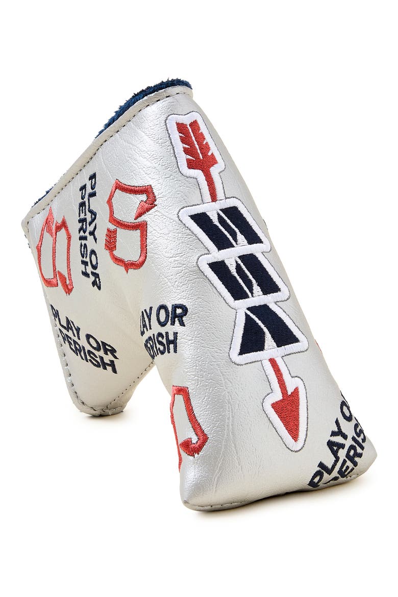 Classic Arrow Blade Putter Cover, Main, color, SILVER