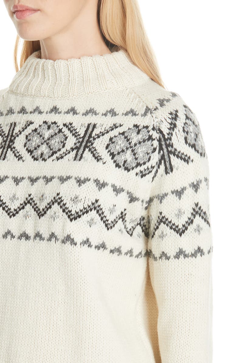 &Daughter Malin Fair Isle Wool Sweater, Alternate, color, 