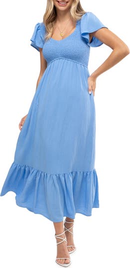 Short Sleeve Midi Dress