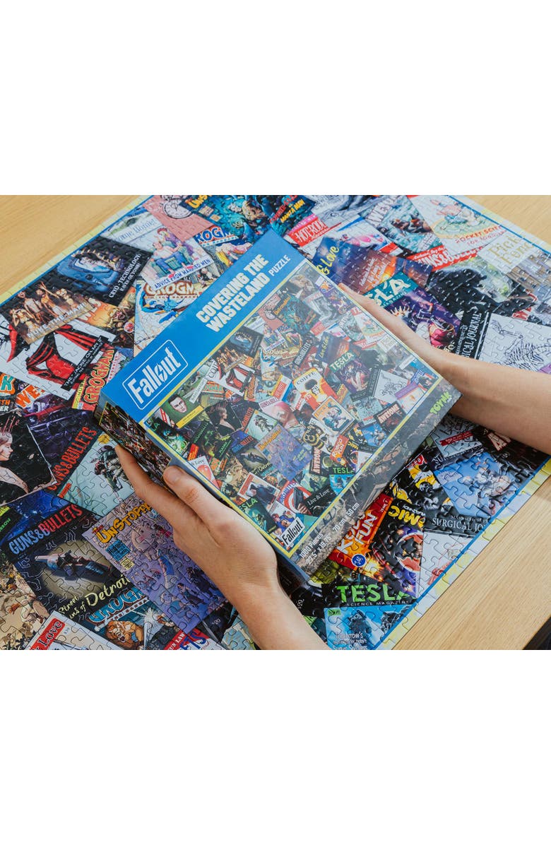 Toynk Fallout Covering The Wasteland 1000-Piece Jigsaw Puzzle | Toynk Exclusive, Alternate, color, Red