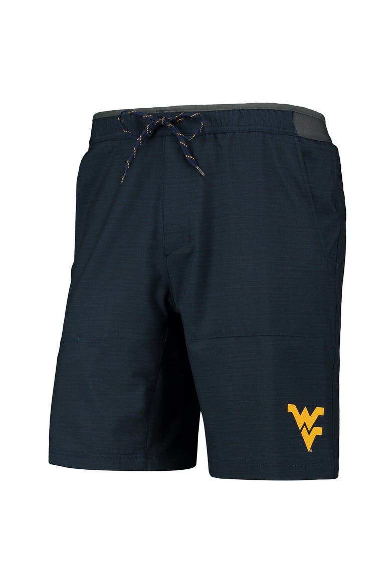 Men's Columbia Navy West Virginia Mountaineers Twisted Creek Omni-Shield Shorts, Alternate, color, Navy