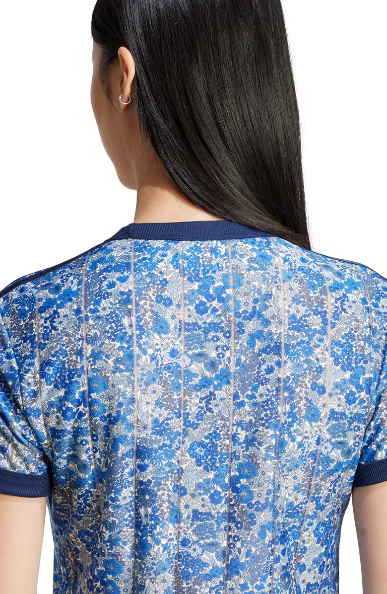 adidas Originals x Liberty London Cali Recycled Polyester T-Shirt, Alternate, color, 