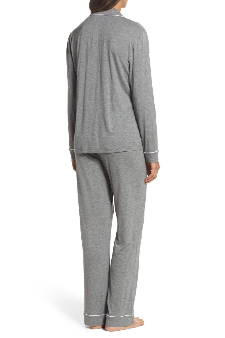 Lenon Jersey Pajamas, Alternate, color, GREY HEATHER
