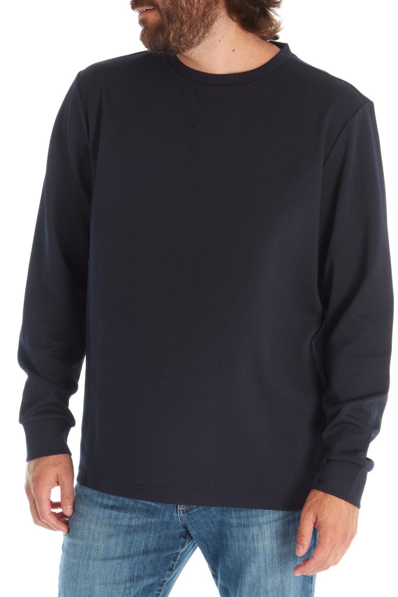 Oliver Long Sleeve Thermal T-Shirt, Alternate, color, NAVY