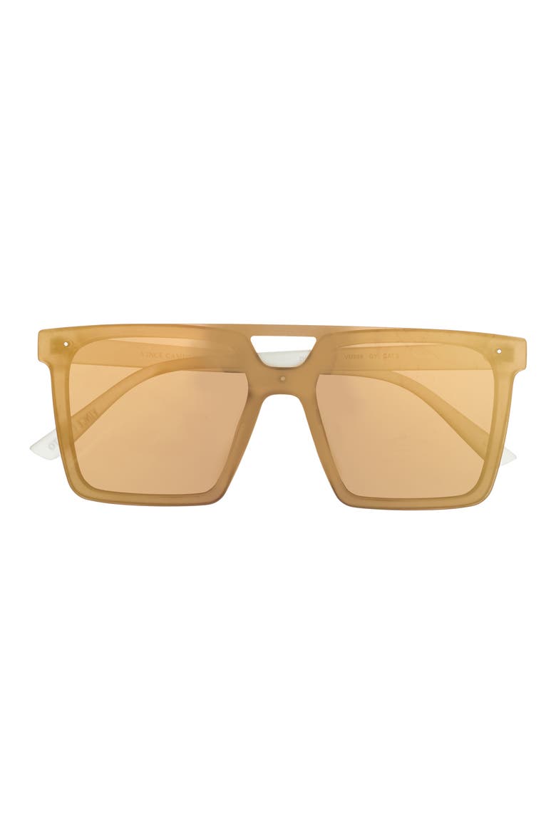 144mm Gradient Shield Sunglasses, Main, color, GREY