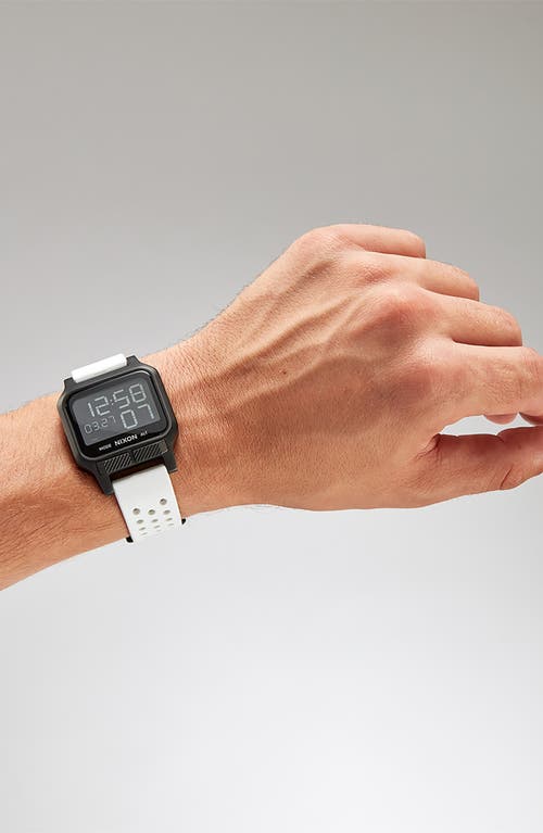 Nixon Heat Digital Rubber Strap Watch In Multi