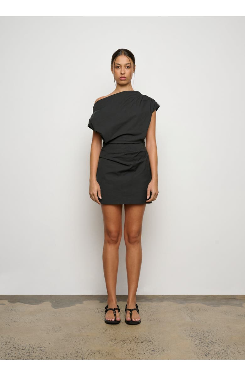 ONE OF OTHERS Pallas Mini Dress, Main, color, Cool Black