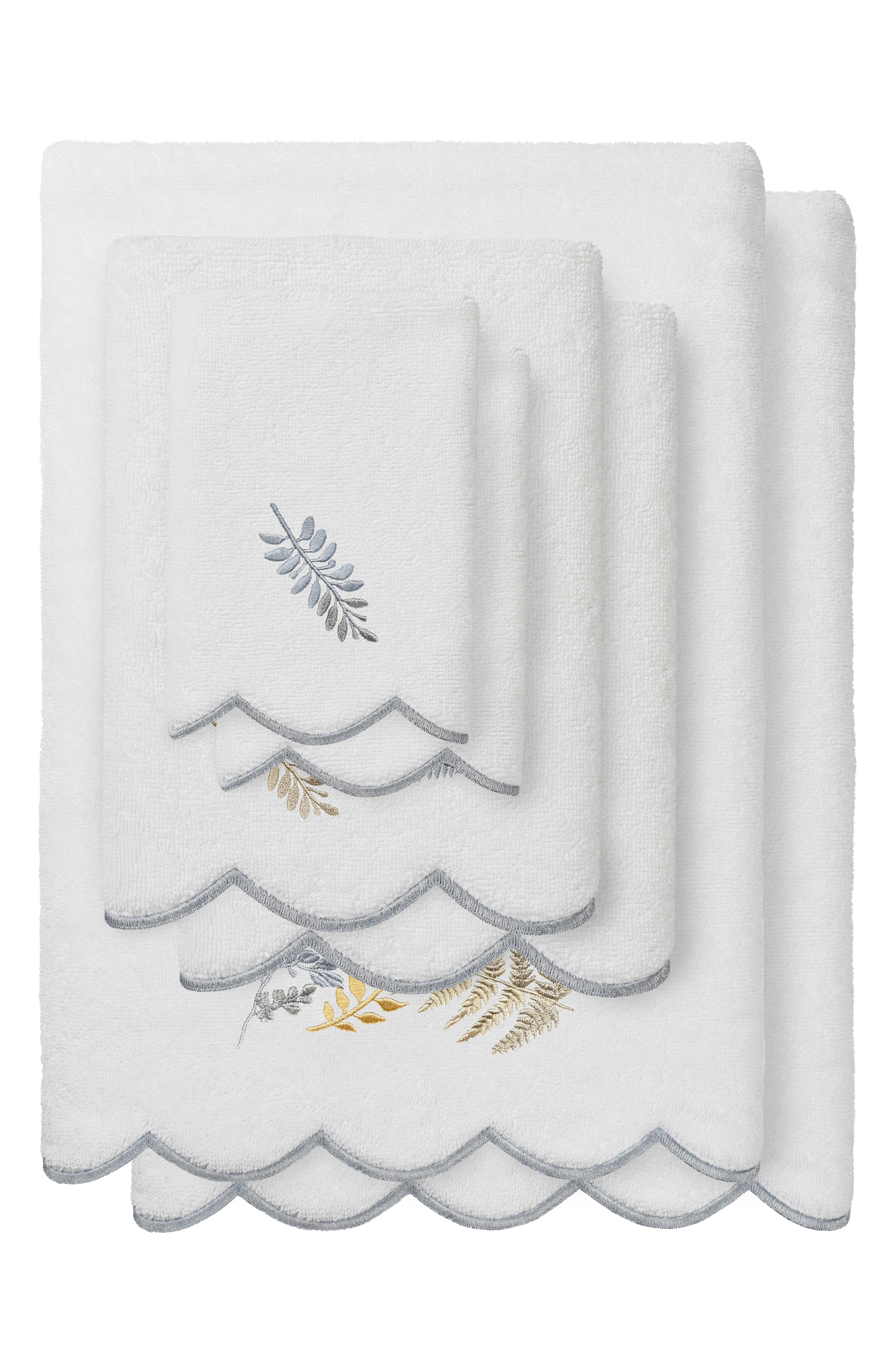 6-Piece Fern Toss Turkish Cotton Towel Set