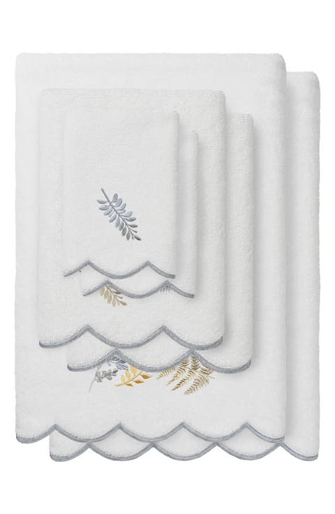 6-Piece Fern Toss Turkish Cotton Towel Set