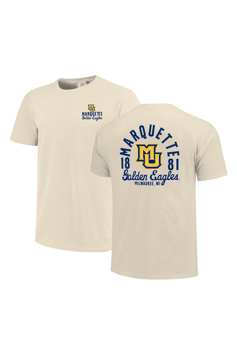 Men's Cream Marquette Golden Eagles Comfort Colors Mascot Overlay T-Shirt, Main, color, Cream