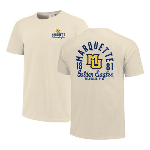 Men's Cream Marquette Golden Eagles Comfort Colors Mascot Overlay T-Shirt