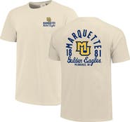 IMAGE ONE Men's Cream Marquette Golden Eagles Comfort Colors Mascot Overlay T-Shirt