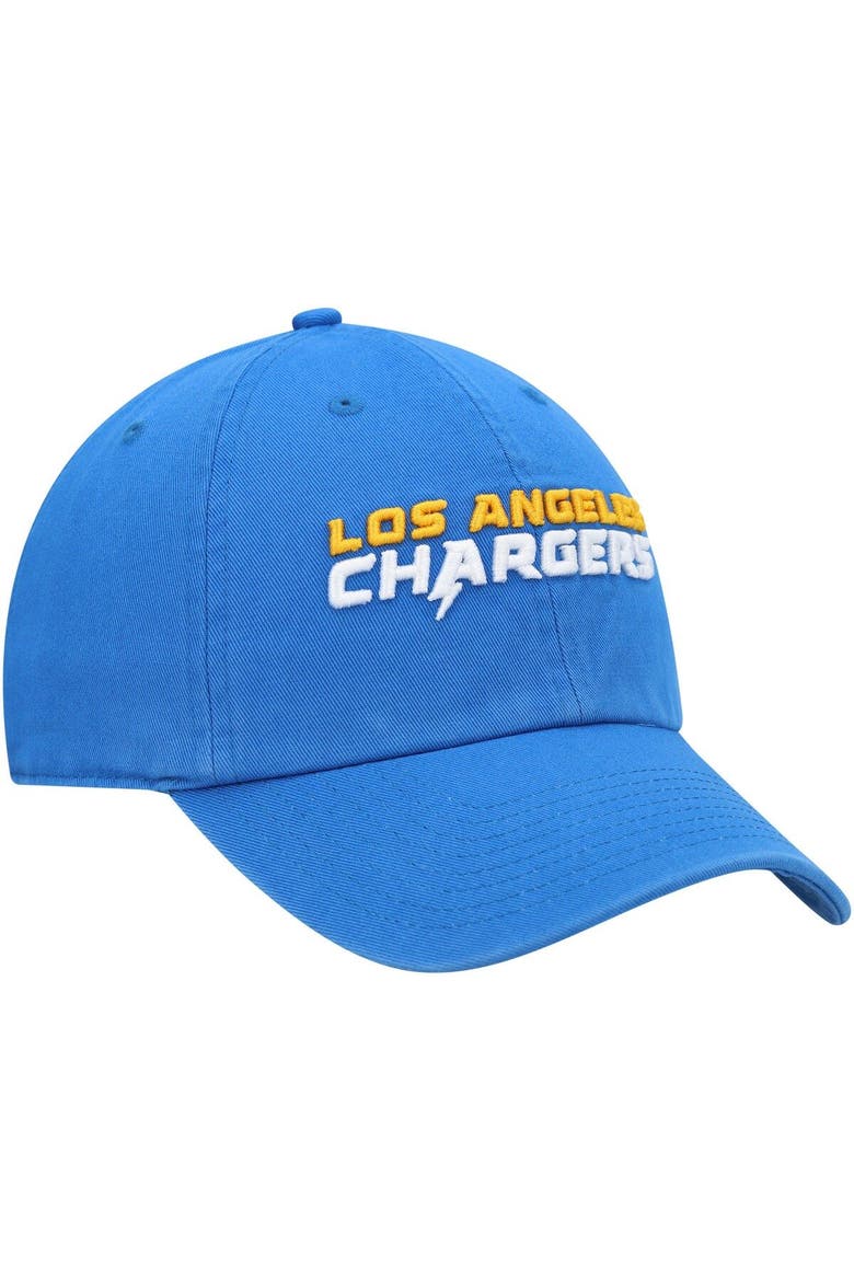 Men's '47 Powder Blue Los Angeles Chargers Clean Up Script Adjustable Hat, Alternate, color, Powder Blue