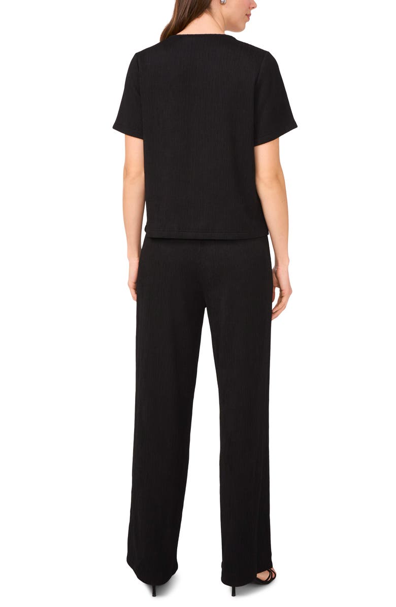 Halogen<sup>®</sup> Plissé Boxy T-Shirt, Alternate, color, Rich Black