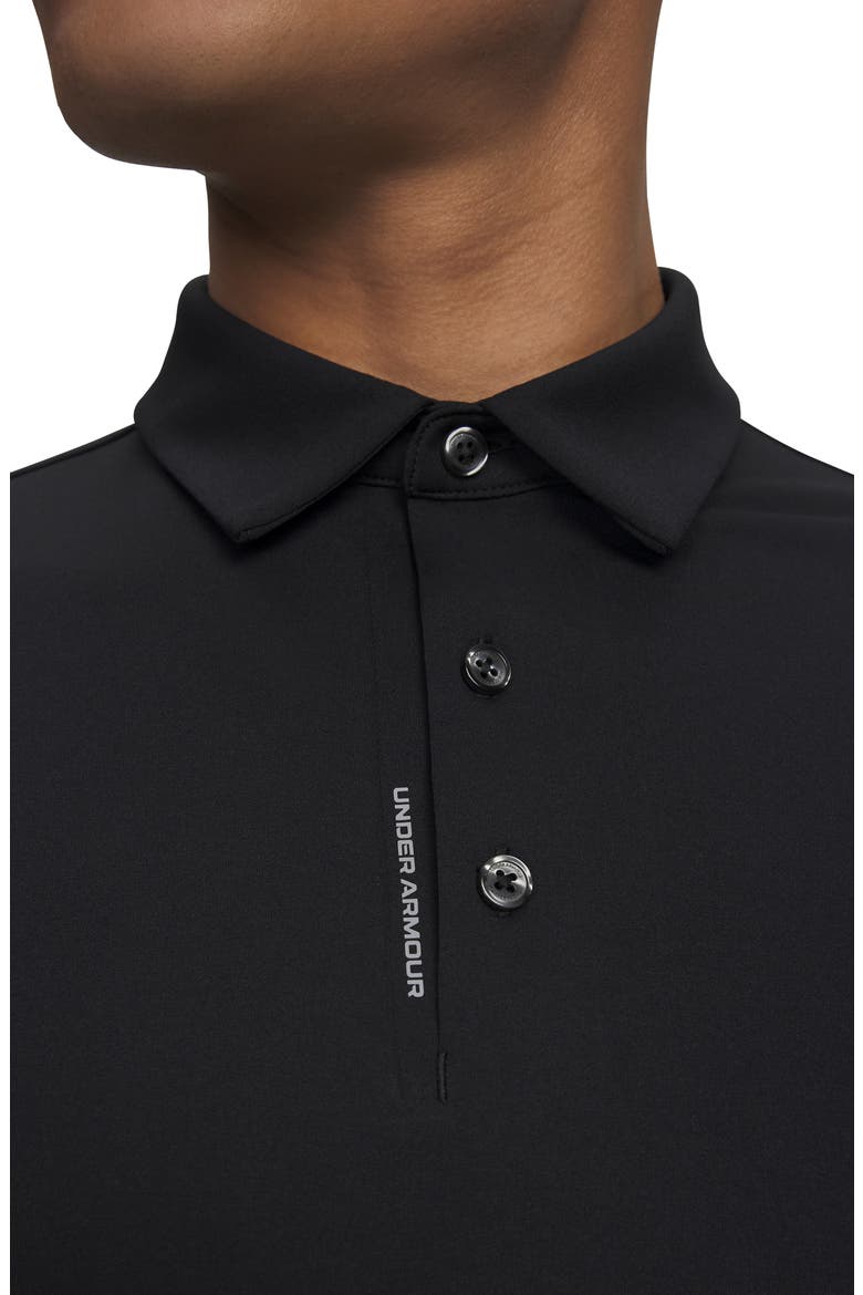 UA ArmourDry Solid Performance Golf Polo, Alternate, color, 001 BLACK