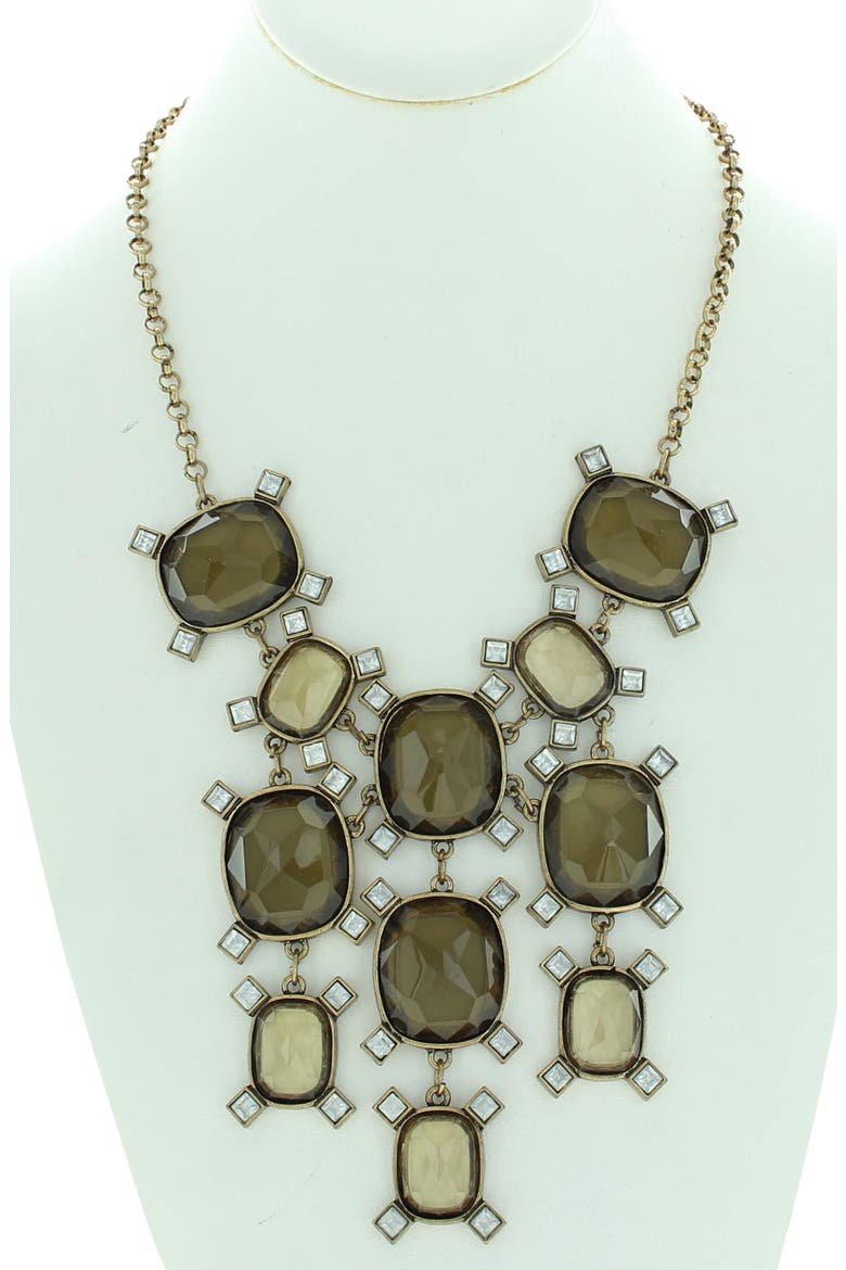 Hannah Bib Necklace, Alternate, color, GOLD / MULTI