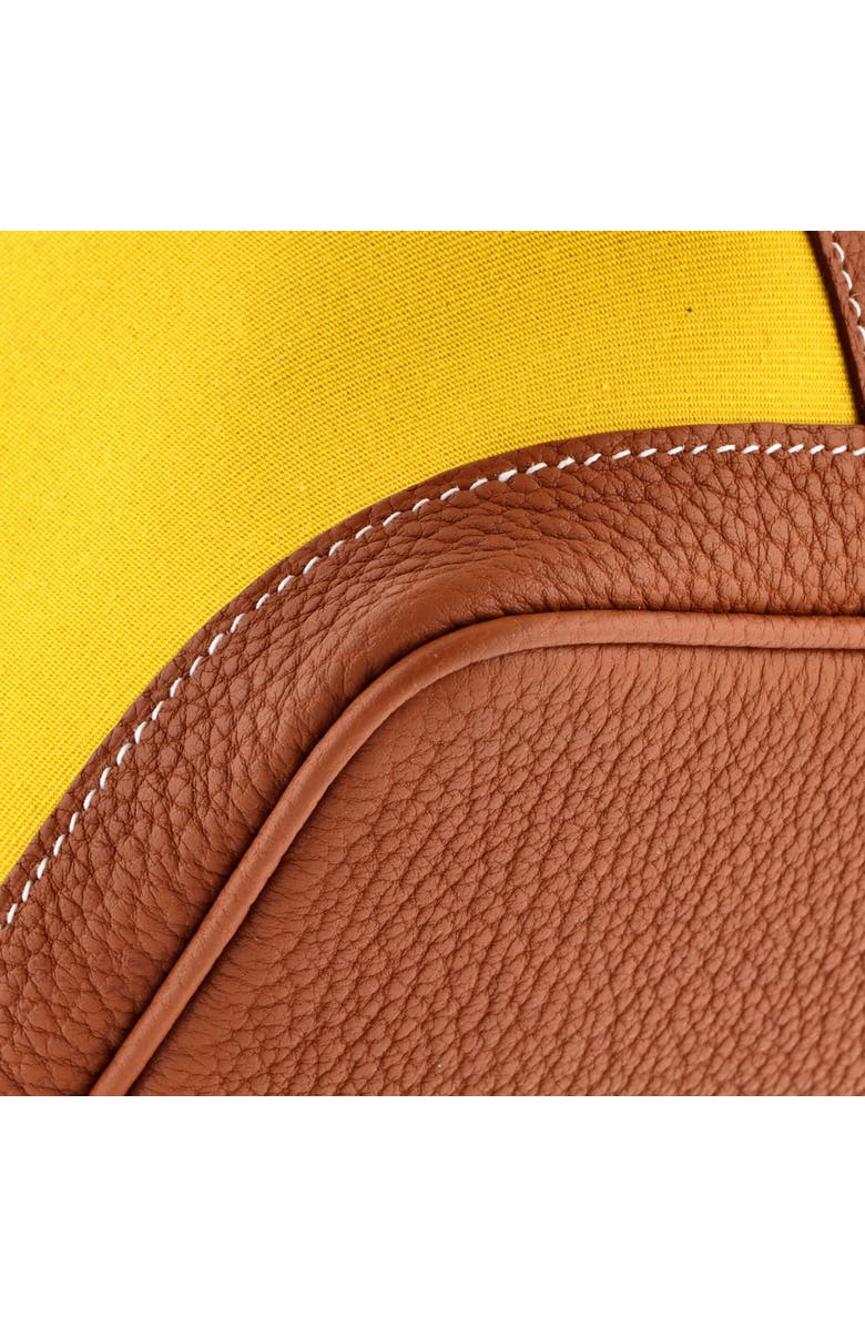 Pre-Owned Hermes Garden Party Tote Toile and Leather 30, Alternate, color, Jaune Ambre