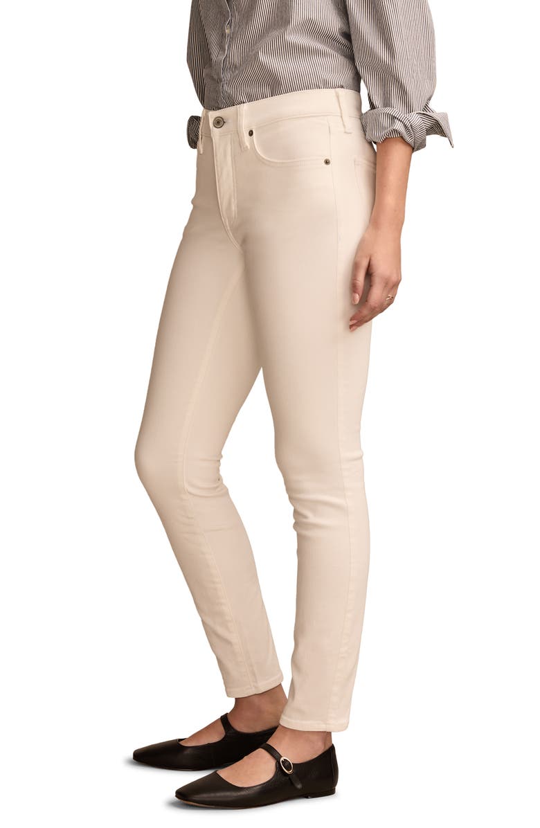 Lucky Brand Bridgette High Waist Skinny Jeans, Alternate, color, Bright White
