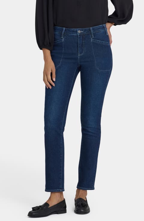 NYDJ Sheri Utility Pocket Slim Jeans (Regular & Petite)