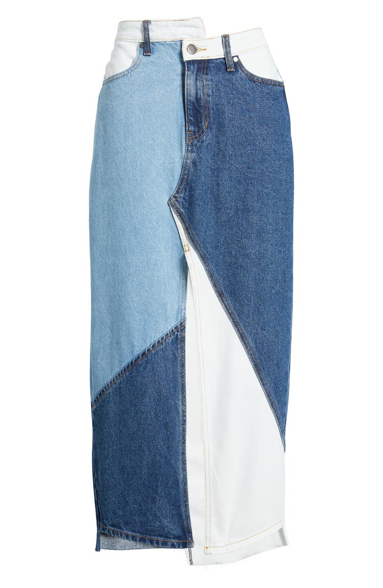 PTCL Patchwork Denim Skirt, Alternate, color, 