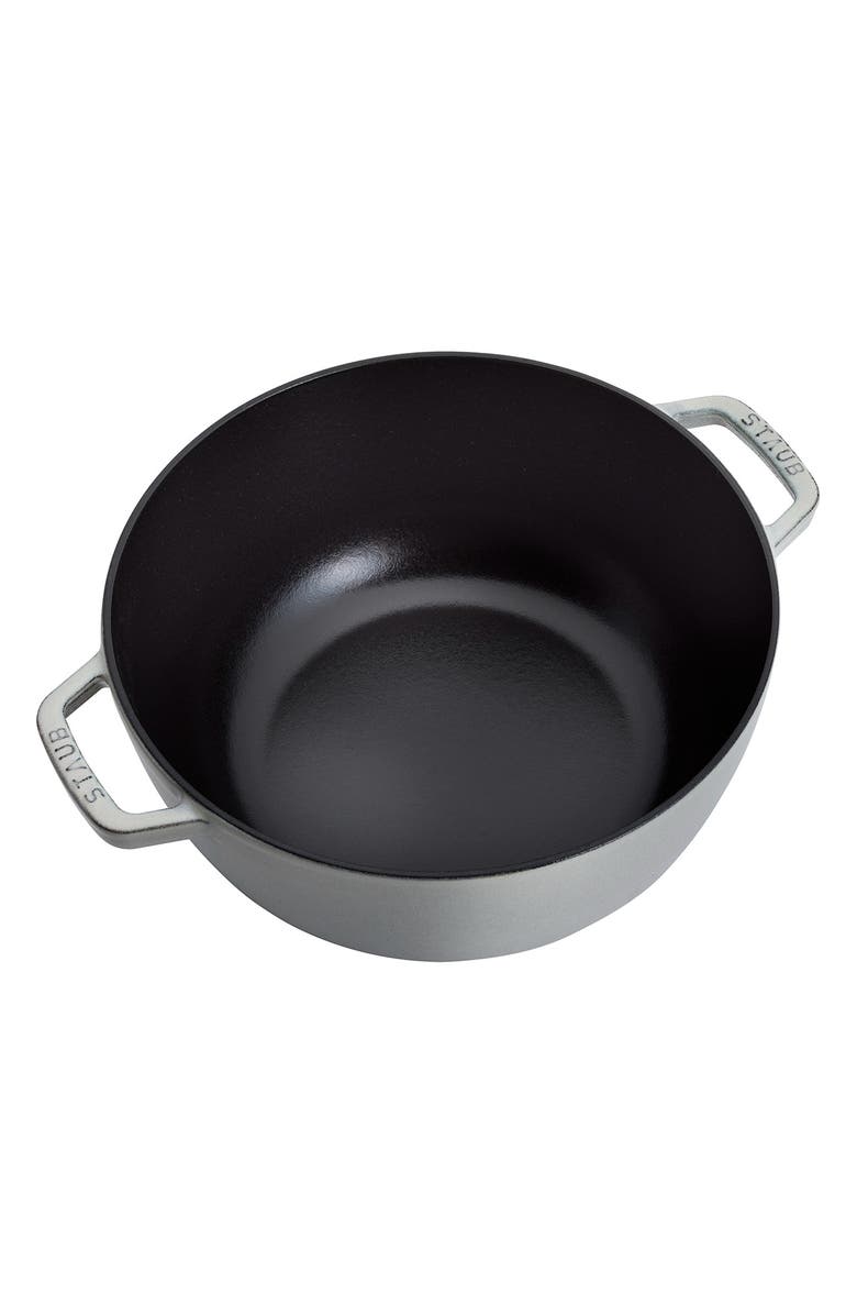 Staub 5-Quart Enameled Cast Iron Cocotte, Alternate, color, Graphite Grey