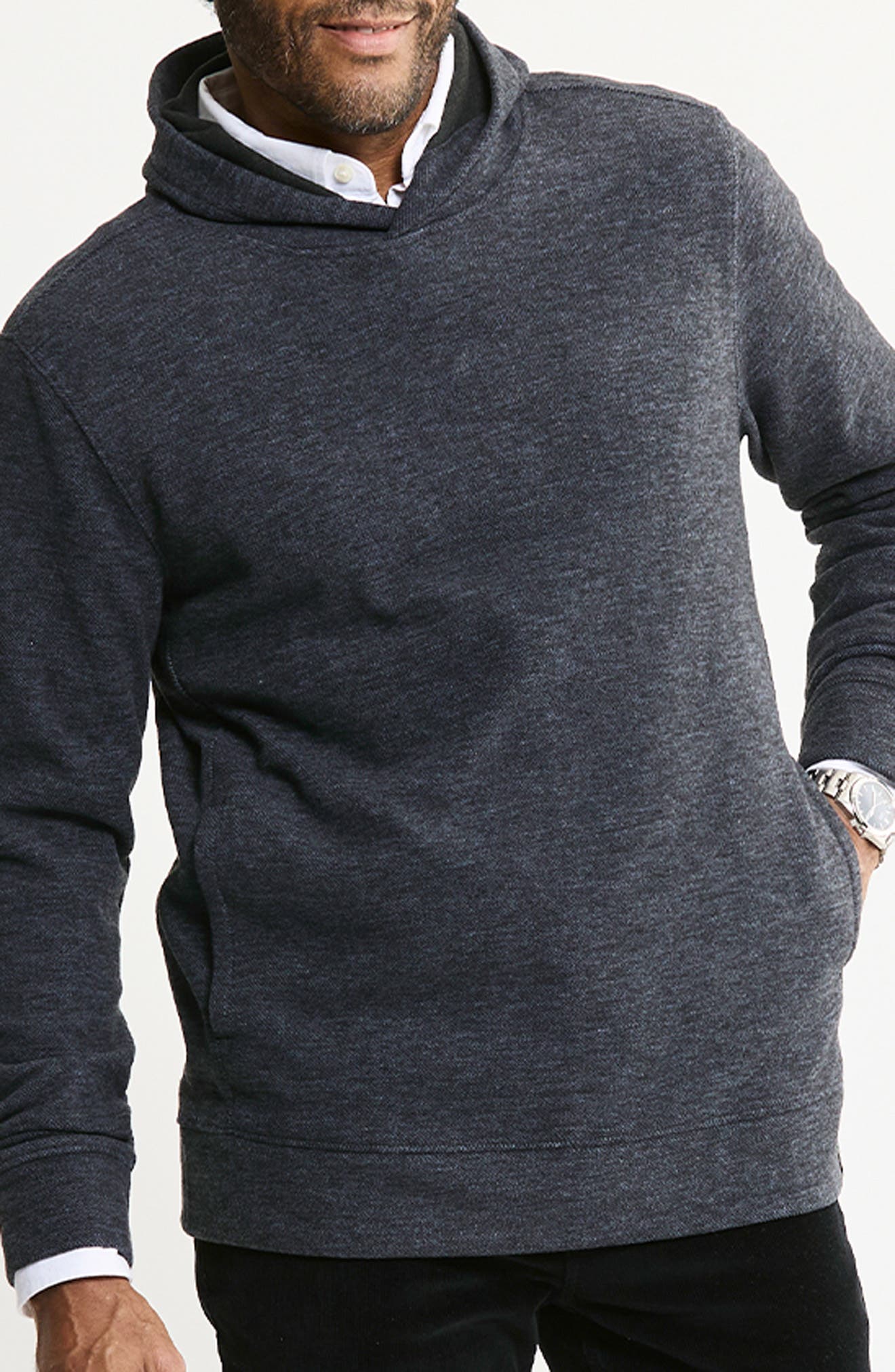Textured Pullover Hoodie