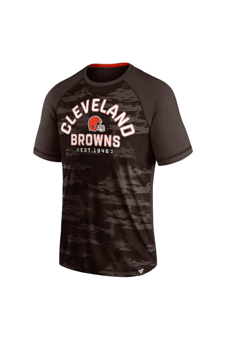 Men's Fanatics Brown Cleveland Browns Hail Mary Raglan T-Shirt, Alternate, color, Brown