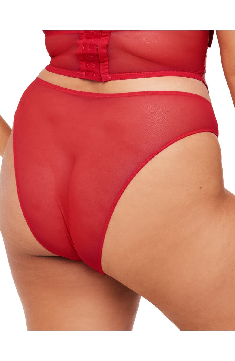 Adore Me Arianna Brazilian Panties, Alternate, color, Dark Red
