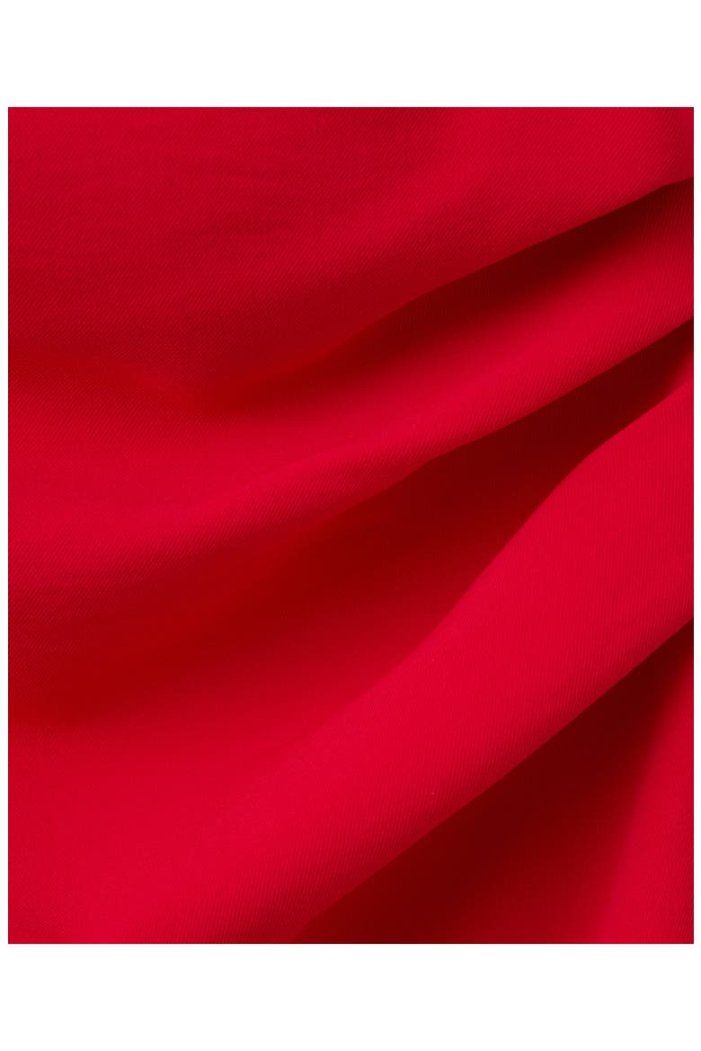 Side Ruched Asymmetric Midi Dress, Alternate, color, RED
