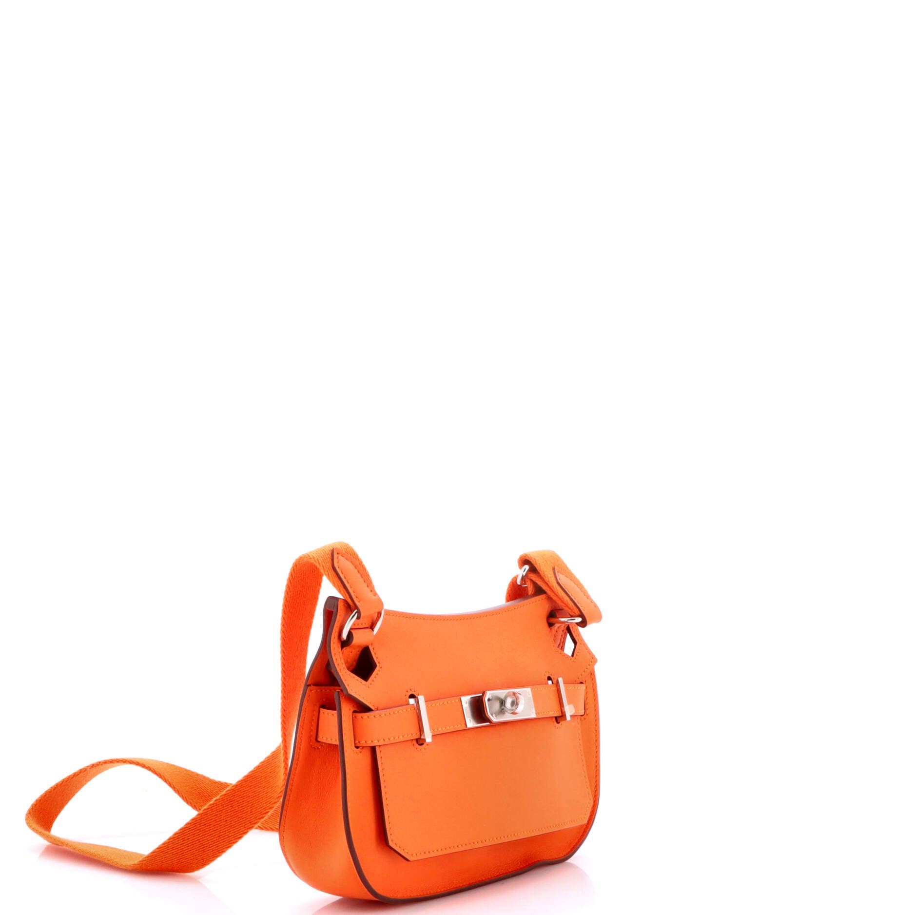 Pre-Owned Hermes Jypsiere Bag Swift Mini, Alternate, color, Orange Minium
