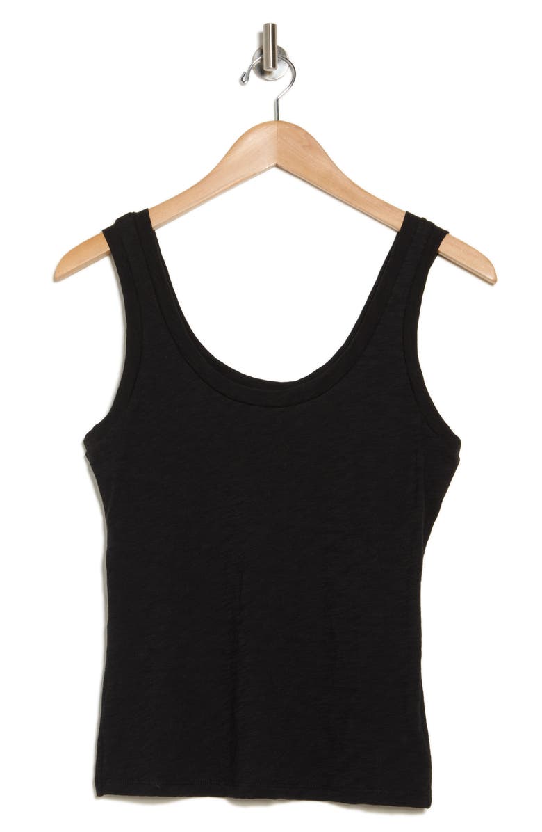 Theory Organic Cotton Tank, Alternate, color, Black