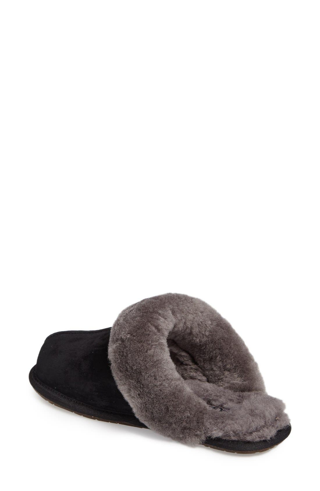 Scuffette II Slipper, Alternate, color, BLK/GRY