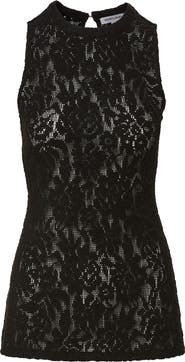 Veronica Beard Serenka Floral Lace Tank