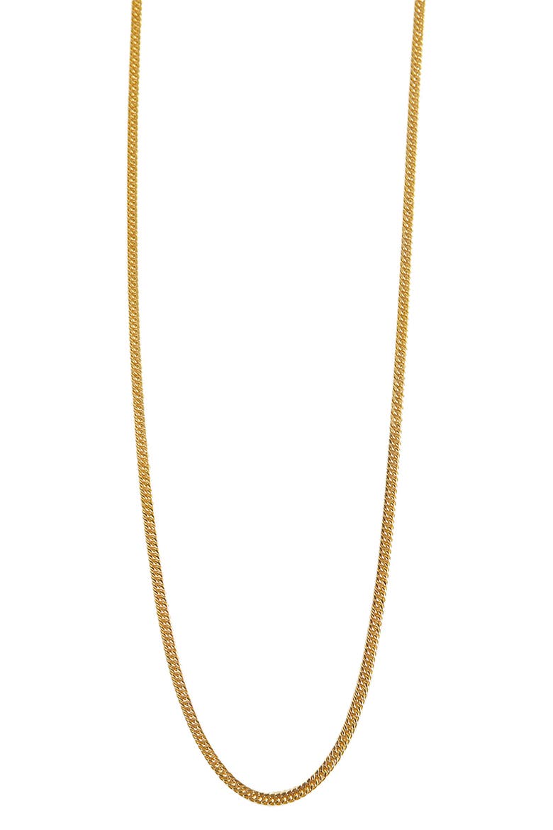 Flat Cable Chain Necklace, Main, color, GOLD