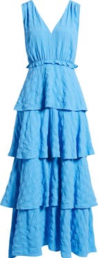 Chelsea28 Tiered Ruffle Maxi Dress