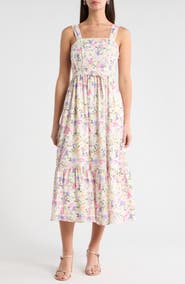CeCe Floral Midi Sundress