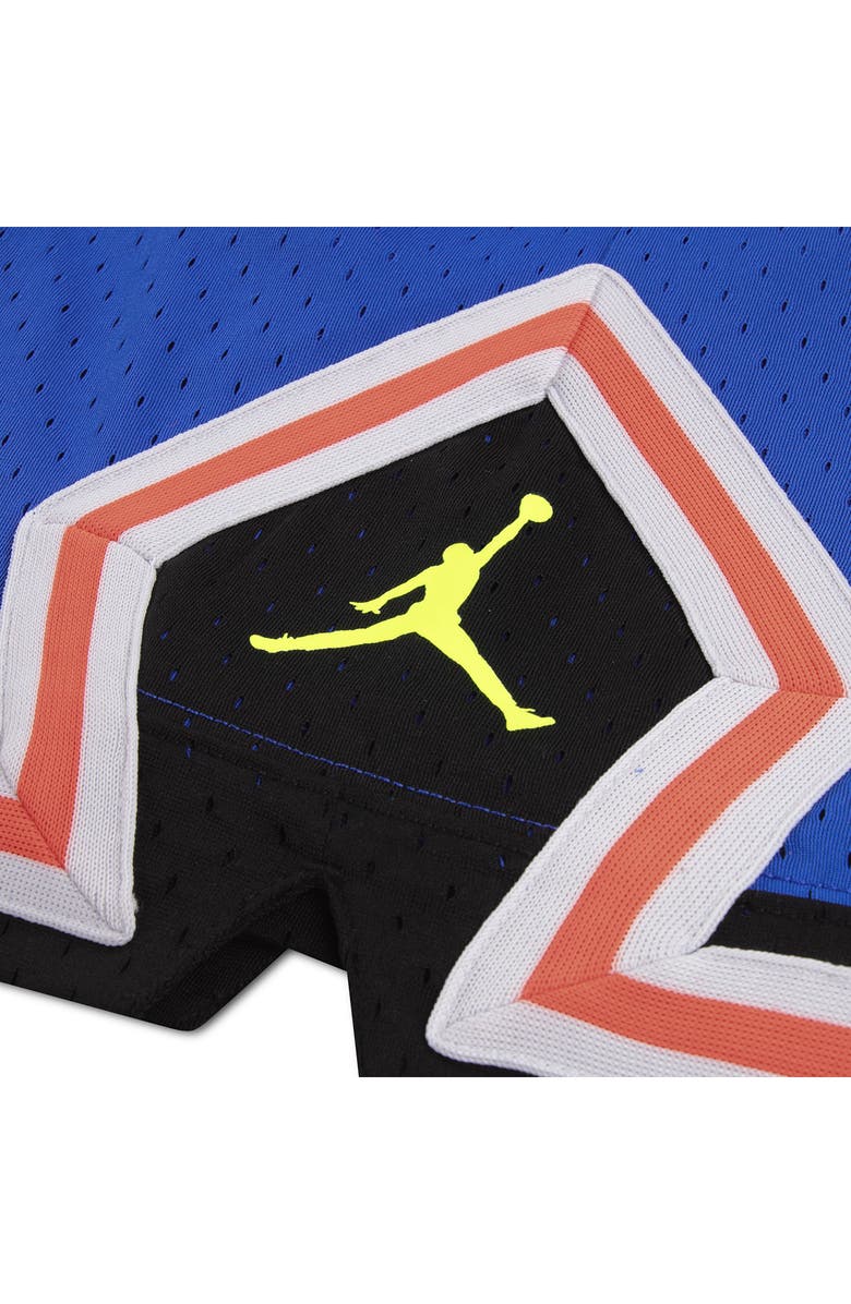 Jordan Kids' Dri-FIT Sport Diamond Mesh Basketball Shorts, Alternate, color, Game Royal/ Black