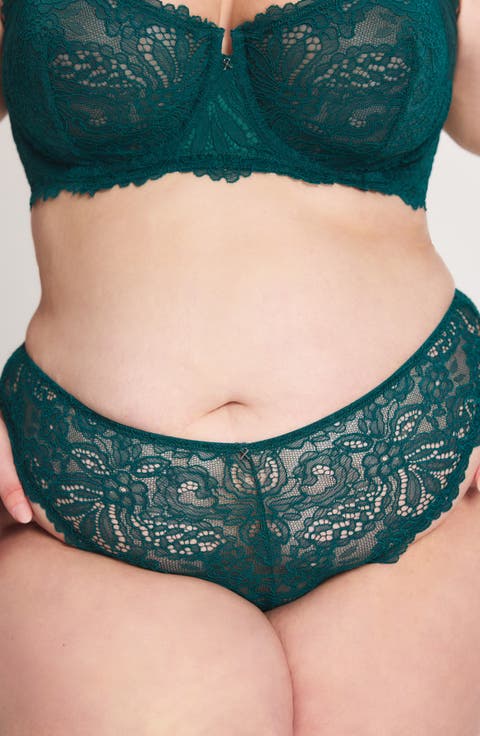 Romantic Corded Lace Brazilian Panties (Regular & Plus)