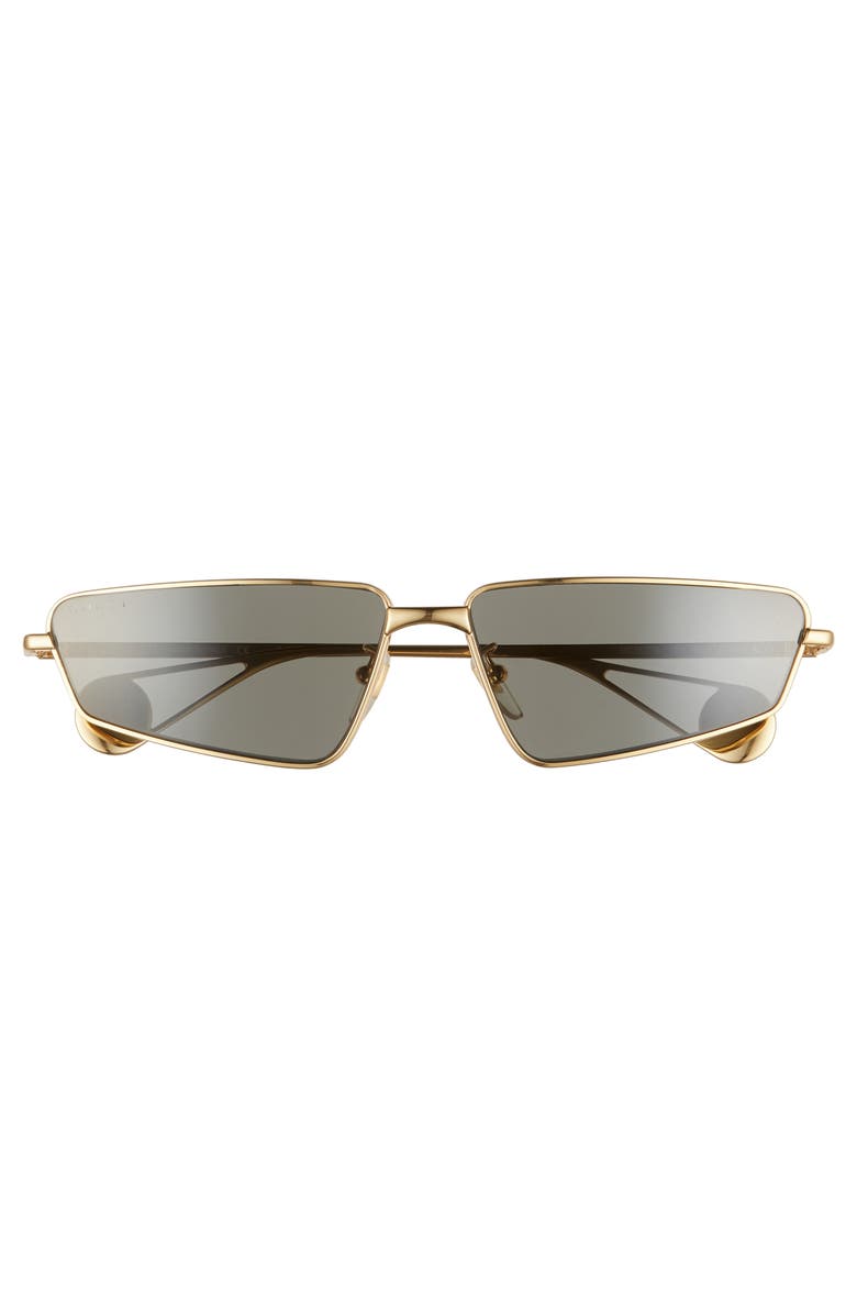 Gucci 63mm Rectangle Retro Sunglasses, Alternate, color,