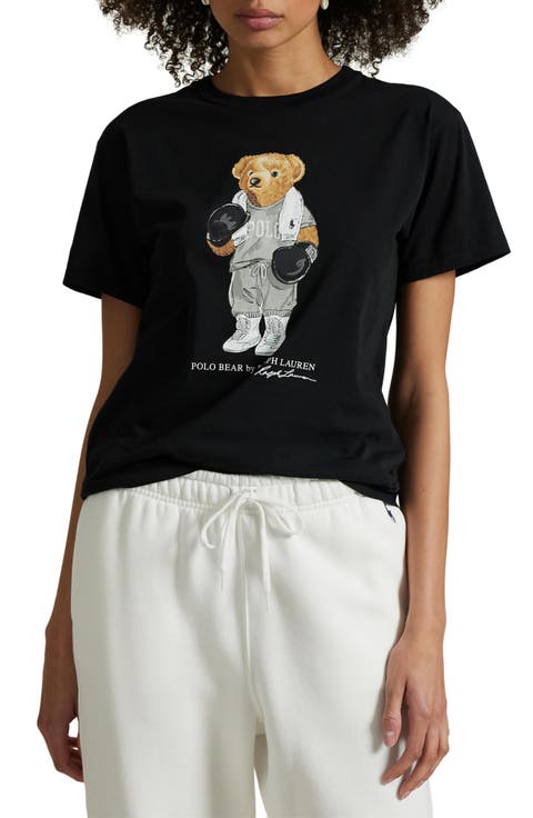 Polo Bear Embroidered Graphic T-Shirt
