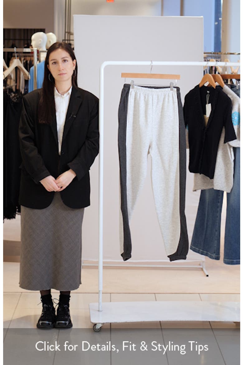 Heathered Panel Sweatpants video