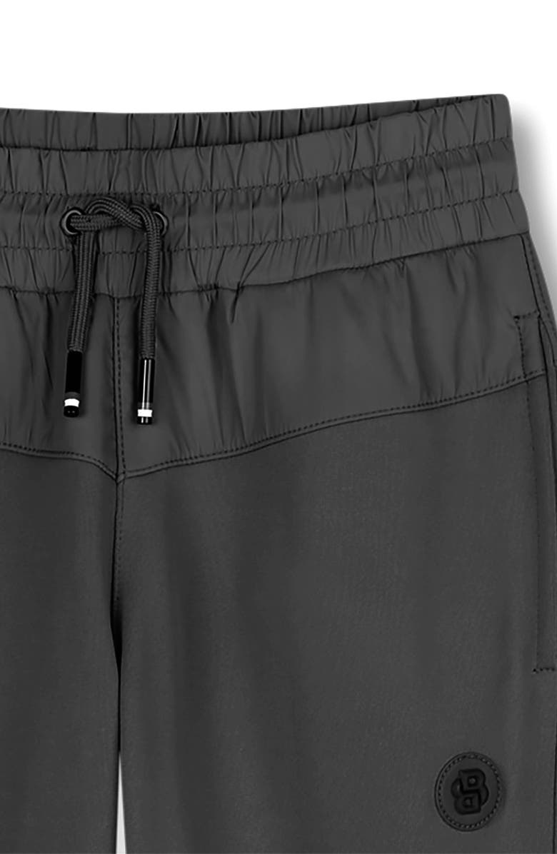BOSS Kidswear Kids' Fleece & Nylon Joggers, Alternate, color, Black