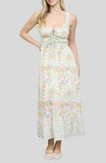 Blu Pepper Floral Midi Dress
