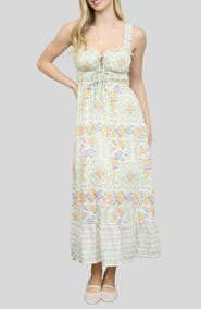 Blu Pepper Floral Midi Dress