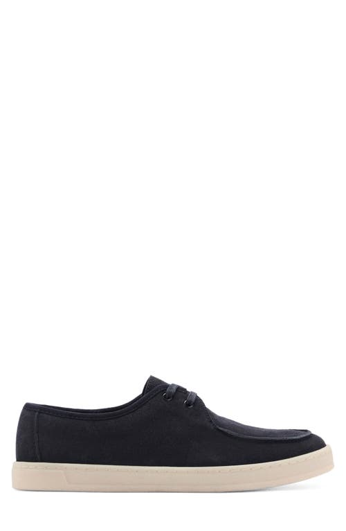 Mango Suede Boat Shoe In Dark Navy