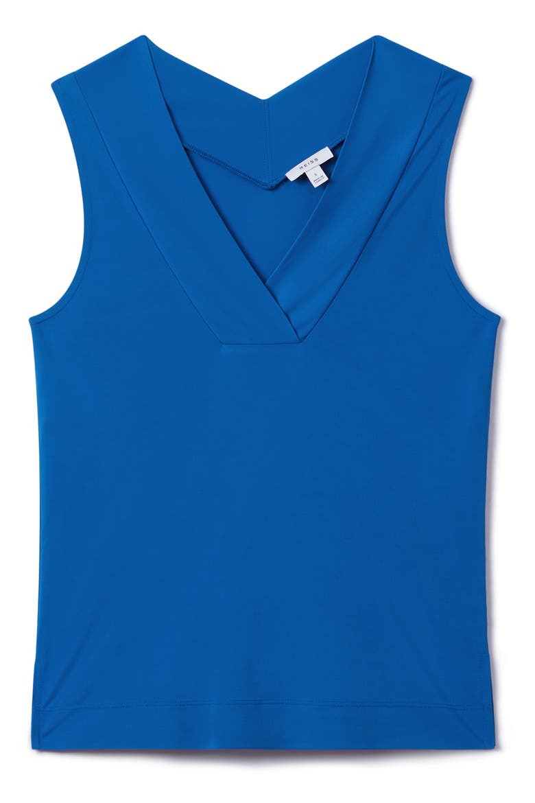 Taylor Surplice Neck Shell, Alternate, color, BLUE