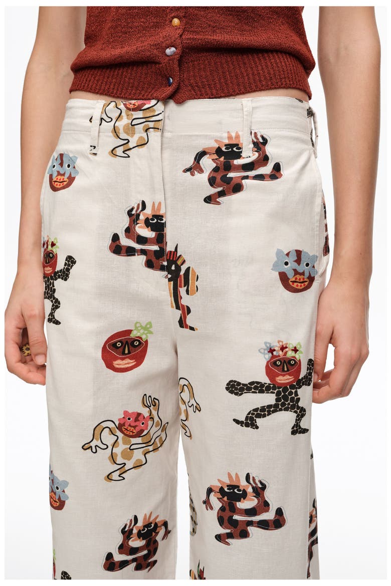 Samba Barrel Trousers With Decorative Stitching, Alternate, color, SAMBA